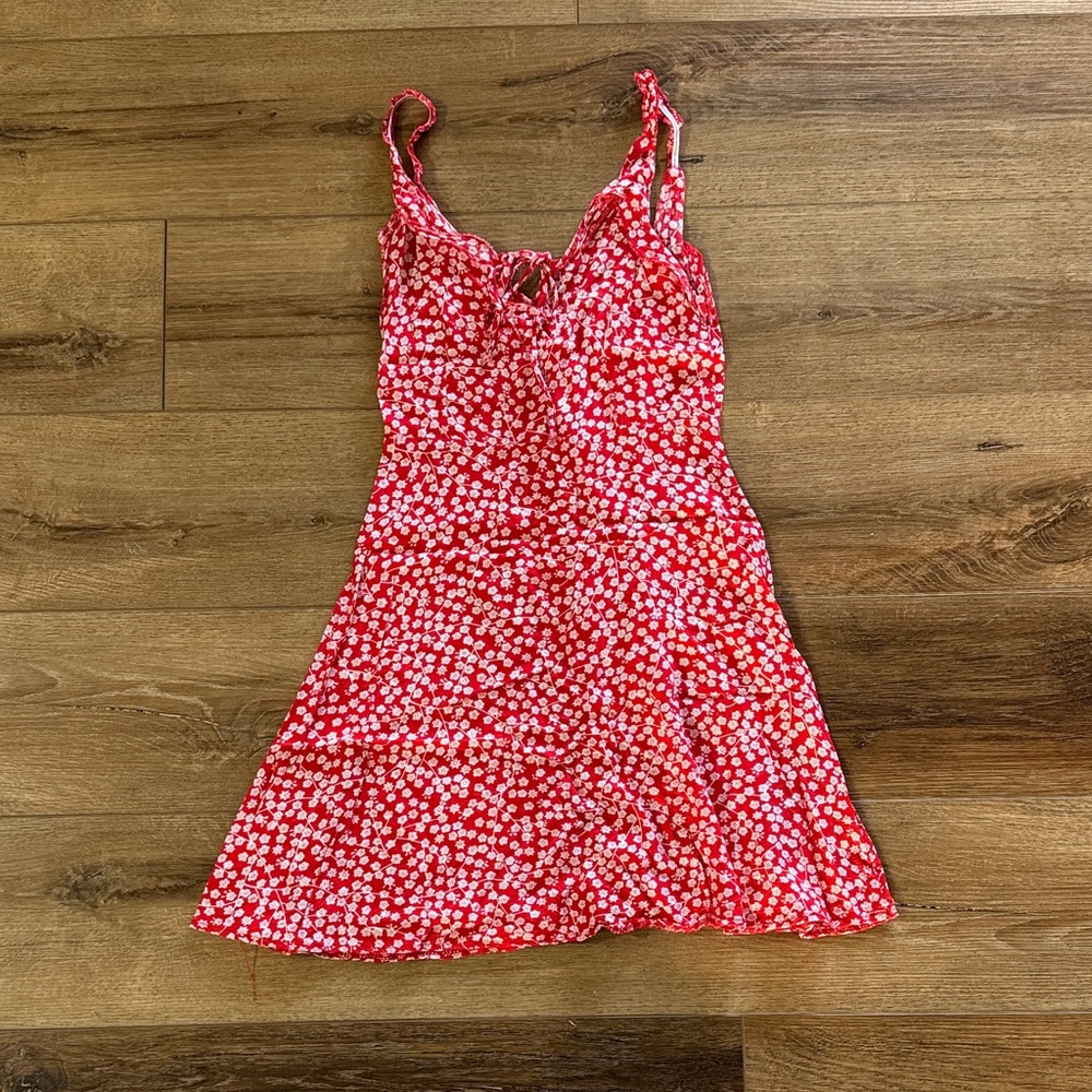 Red Floral Sundress